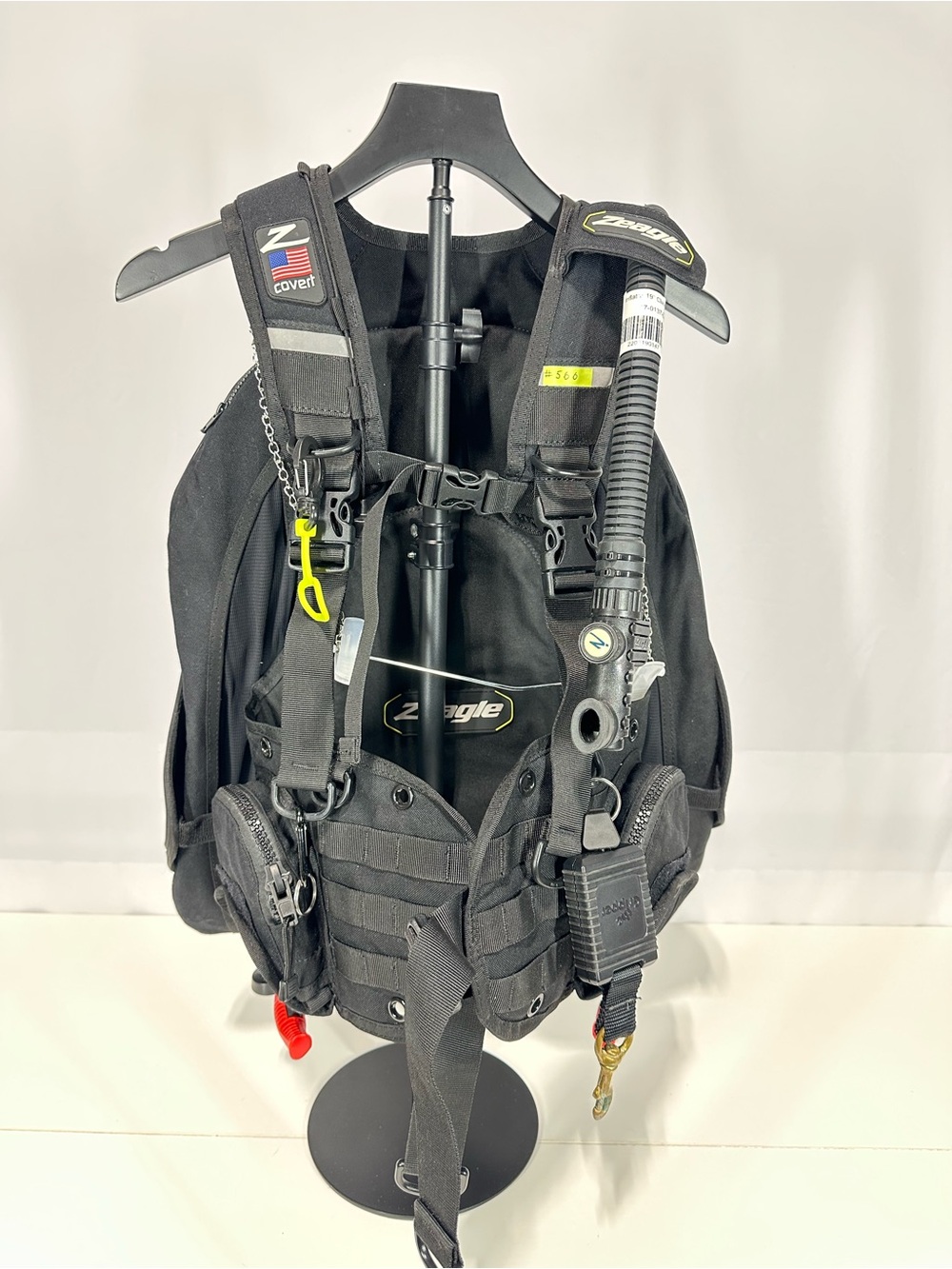 #566 Zeagle Covert XT BCD - Size M- Back Inflate